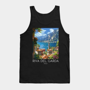 A Pop Art Travel Print of Riva del Garda - Italy Tank Top